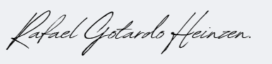 Assinatura de Rafael Gotardo Heinzen